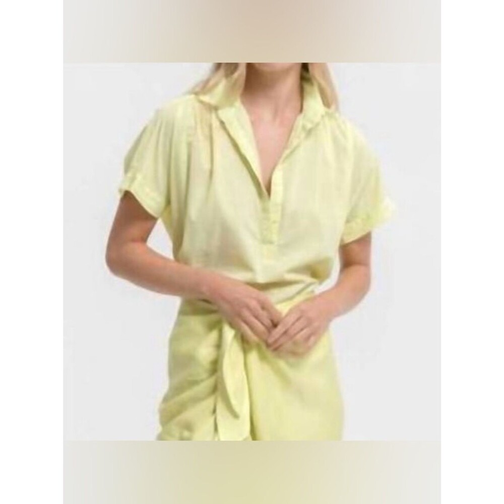Cali Dreaming motley cotton top in pastel lime